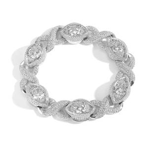 Custom 925 Sterling Silver VVS Moissanite Diamond Tennis Bracelet Hip Hop Jewelry for <b>Men</b> and Women Available for Export Price - Product Image 3