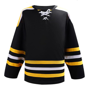 Professional Low MOQ Wholesale Long Sleeve Training Custom Blank Ice Hockey Jersey 100% Polyester Digital Print - Product Image 1