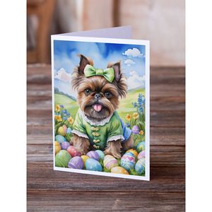 บรัสเซลส์กริฟฟอนไข่อีสเตอร์แบบแปลกๆ8 A7ขนาด5x7การ์ดเปล่าพร้อมซองสำหรับทักทาย - Product Image 2