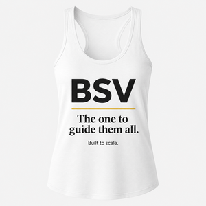 BSV White Tank <b>Top</b> The <b>One</b> to Guide Them All Cryptocurrency Design - Product Image 1