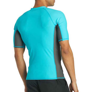 Maillot de compression à manches courtes pour homme à séchage rapide, imprimé par transfert thermique, pour l'entraînement, la gym et le sport, personnalisable - Product Image 4