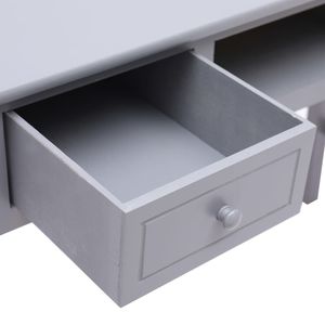 Escritorio de madera gris 43,3 "x 17,7" x 29,9 "para uso en computadora - Product Image 6