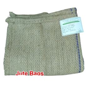 100% Natural Eco-Friendly Twill Jute <b>Bags</b> 44"X26.50" Wt.820Grams 6X7 P&S 3Blue Stripes for Girls Exporter Manufacturer JF - Product Image 1