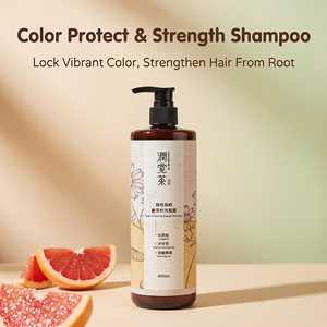 Champú Natural de Semillas de Té para Proteger el Color y Fortalecer el Cabello 400ml |   Sin silicona |   Cuidado Herbal del Cuero Cabelludo |   OEM/ODM Disponible - Product Image 2