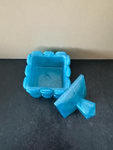 Boîte à bijoux décorative en résine artisanale de luxe, petite boîte à bijoux personnalisée en résine, boîte cadeau pour bijoux - Product Image 2