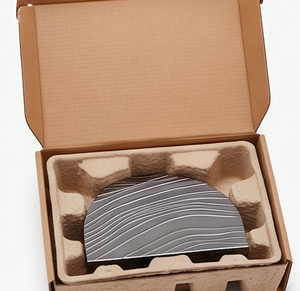 Boîte à mouchoirs moderne en acier inoxydable sur pied avec motif ondulé pour la maison, la cuisine, la salle à manger et la décoration de table - Product Image 6