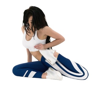 Leggings Deportivos Color Block para Mujer, Ropa de Yoga, Cintura Alta, Efecto Push-Up, Elásticos en Cuatro Direcciones, Spandex/Nailon, Pantalones Largos - Product Image 5