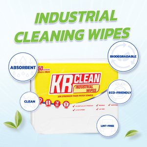 Toallitas de Limpieza Industriales Modernas Krclean, 9.8x11.8 Pulgadas, Tela No Tejida, 80 Hojas, Ecológicas, Sanitarias, Bolsa para Balcón - Product Image 2
