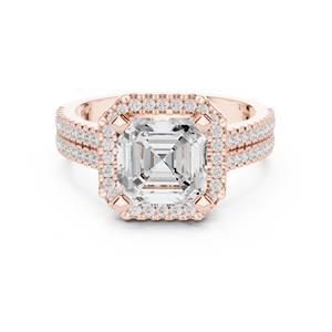 แหวนแต่งงานผู้หญิงทรง Asscher เพชรแล็บโกรว์ 2.5 กะรัต ระดับ E VS1 ทองคำแท้ 14k ดีไซน์คลาสสิค พร้อมใบรับรอง IGI - Product Image 5