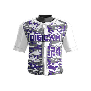 Camiseta de Béisbol Negra para Hombre, Manga Corta, Cierre de Botones, Nombre del Equipo, Ropa Deportiva, Logotipo Personalizado, Uniforme - Product Image 3