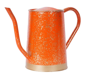 Arrosoir en métal finition rouge avec poignée pour plantes d'intérieur et d'extérieur, aspect vintage - Product Image 6