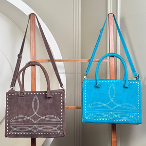 2025 nouveau Design mode botte point véritable daim cuir grande capacité femmes sac fourre-tout sacs à bandoulière dissimulé transporter sacs à main - Product Image 6