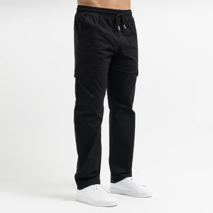 Pantalon Cargo Homme Nouvelle Tendance Décontractée Jeunesse Couleur Unie Cordon Sport Grande Taille - Product Image 2