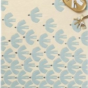 Hot Selling Modern Geometric Pattern Area <b>Rug</b> Rectangle Light Blue Beige Flat Pile Non-Slip Living Room <b>Rug</b> - Product Image 6