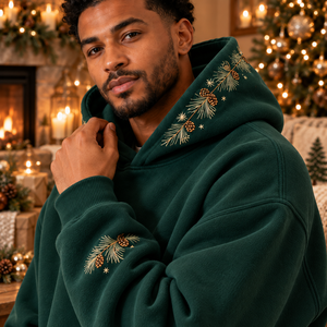Sudadera con Capucha de Algodón con Logotipo Personalizado, Estilo Navideño, para Hombre, Informal, Directo de Fábrica, Proveedor de Temporada, Estilo Urbano, MOQ Bajo - Product Image 3