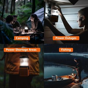 Multi-Device Salt Water Powered <b>Camping</b> Lantern Fisherman's Chargeable Light - Product Image 3