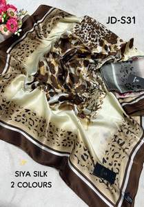 Écharpe d'hiver style hijab en mélange de coton et de soie Siya, broderie florale, polyester et lin, avec tissu en toile, douce et agréable pour la peau - Product Image 4