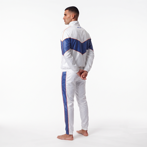 Ensemble de survêtement en nylon uni pour homme, design personnalisé, manches longues, pantalon de jogging à cordon de serrage, respirant, vêtements de sport décontractés - Product Image 3