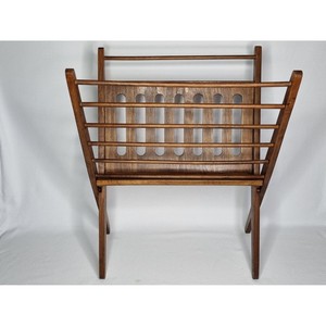 Wholesale Natural Bamboo Folding Wooden Magazine Rack | B2B Pricing - Product Image 2
