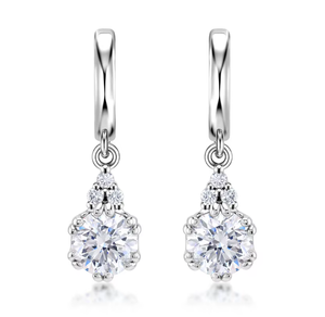 Pendientes de Oro Amarillo de 18K con Diamantes Tallados en Forma de Gota, Certificados por IGI, para Mujer, para Usar en Cualquier Ocasión, Regalo de Boda, Joyería Clásica al por Mayor - Product Image 1