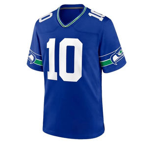 Maillot de football américain personnalisé avec nom et numéro d'équipe imprimés, faible MOQ, respirant, 100% polyester - Product Image 6