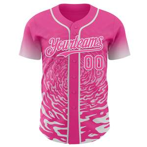 Latest Design Baseball Jersey Button Up 260 GSM Polyester Custom Logo Sublimation Heat Transfer Print Shirt - Product Image 2