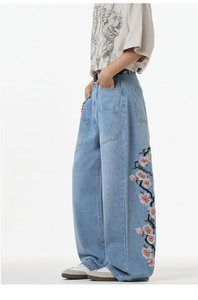 Classic Loose Fit Baggy Jeans Soft Comfortable Denim Pants for Daily Wear, Hip Hop Fashion, and Streetwear Styling - Product Image 2