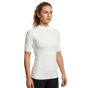 Hukangjie G4Free – Haut court respirant en Spandex/Polyester pour femme, protection solaire UPF 50+, séchage rapide, idéal pour l'entraînement, la gym, la randonnée et les activités de plein air - Product Image 2