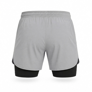 Service OEM, personnalisation du logo, shorts pour hommes à double couche, respirants, séchage rapide, vêtements de sport, shorts de course, tissu peigné - Product Image 1