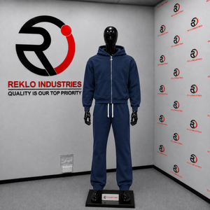 Conjunto Deportivo de Forro Polar Azul Marino para Hombre, Sudadera con Cremallera Completa y Pantalones Jogger, Ropa Deportiva Informal de Invierno, Venta al Por Mayor, Fabricante OEM - Product Image 3