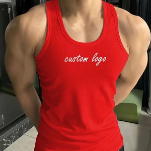Débardeur de sport moulant sans manches extensible pour musculation et gym - Product Image 1