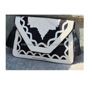 Sac de messager bohème pour femmes de l'Inde personnalisé dames Rajasthani soirée d'été pochette sac à bandoulière afghan sacs à main de plage - Product Image 5