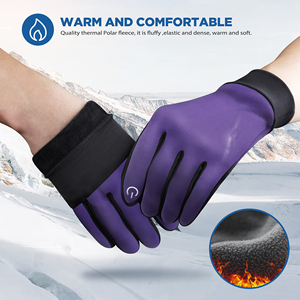 Meilleurs gants de course populaires coupe-vent antidérapants en polaire pour l'hiver, la course à pied, le vélo, la randonnée, la conduite et la marche - Product Image 6