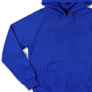 เสื้อฮู้ดผู้หญิงสีน้ำเงิน Zeta Royal Blue ผ้าฝ้าย 100% ขนหนูเนื้อหนา อุ่นสบาย |   แพทช์เชนิลล์ ZPB ชุดนักศึกษามหาวิทยาลัย สำหรับชมรมหญิงและชมรมชาย - Product Image 5