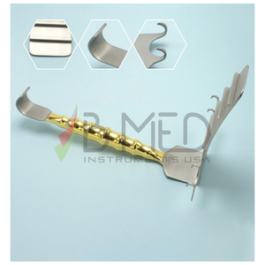 Crochet d'abdominoplastie OR Grade à 4 pointes acérées pour rétracteur abdominal – Instruments de chirurgie plastique - Product Image 1