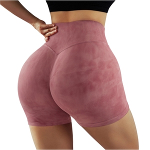 Shorts de yoga et de sport taille haute doux pour femmes – Nouveauté tendance – Shorts de cycliste en spandex unis de haute qualité - Product Image 4