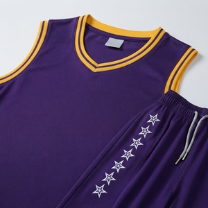 Conjunto de Uniforme de Baloncesto Personalizado sin Mangas, 100% Poliéster Malla, Uniforme de Entrenamiento, Nombre del Equipo, Logotipo, Ropa Deportiva - Product Image 6