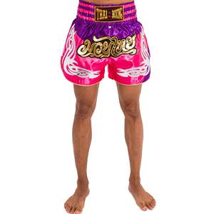 Pantalones Cortos de Muay Thai para Hombre, Estampado de Tigre Satinado, Cintura Elástica, para Entrenamiento, Gimnasio, Kickboxing, Ligeros - Product Image 5