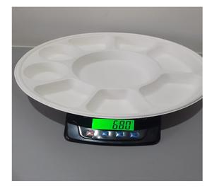 Global Nexo Export GNE-9CP 9-Inch Bagasse Disposable Divided Compartment <b>Lunch</b> Plate Leak-Proof & Heat-Resistant Biodegradable - Product Image 3