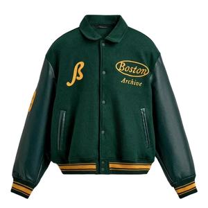 Vestes de sport en laine 100% tricotée, coupe-vent, de haute qualité, personnalisées, pour hommes, grandes tailles, écologiques, streetwear d'hiver, style varsity, lettermans - Product Image 1