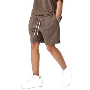 2025 Ropa de lavado ácido Personalizada 100% Algodón Lavado ácido Hombres 2 piezas Pantalones cortos y camisetas Set Ropa de calle de alta calidad - Product Image 4