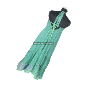 Exportador de Vestidos Largos de Seda Vintage para Mujer, Vestido Elegante sin Mangas para Dama, Vestido de Noche para Mujer, Vestido Largo Ibiza para Salir de Noche - Product Image 2