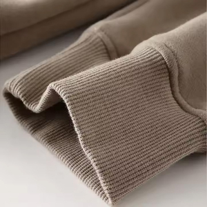 Sweat-shirt à capuche pour homme en mélange de coton molletonné, délavé à l'acide et à la pierre, coupe-vent, écologique, streetwear d'hiver, grandes tailles - Product Image 4