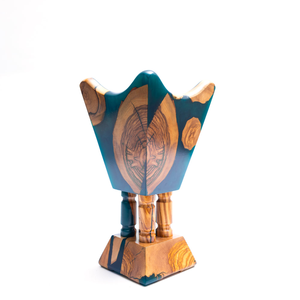 Quemador de Incienso de Resina y Madera Hecho a Mano, Porta Bakhoor Único para Decoración Tradicional del Hogar, Oración y Ambiente Tranquilo - Product Image 3