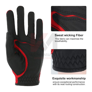Guantes de Golf de Cuero Antideslizantes con Cierre Ajustable y Costuras Reforzadas para Uso con Mano Izquierda y Derecha - Product Image 5