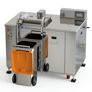 Broyeur de déchets alimentaires industriel pour cuisine d'usine, système aérobie, acier inoxydable, moteur 2 CV, sans odeur, grande capacité - Product Image 1