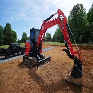 รถขุดขนาดเล็ก Kubota KX057-5 เครื่องยนต์ดีเซล ควบคุมด้วยระบบ PLC ระบบไฮดรอลิกไหลสูง ปั๊มไฮดรอลิก มอเตอร์ เครื่องยนต์ ชุดเกียร์ - Product Image 3