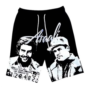 Pantalones Cortos de Lona Transpirables con Diseño de Logotipo Personalizado, Estampado Serigrafiado, de Secado Rápido, Antiarrugas y con Cordón Ajustable, Ideales para el Verano - Product Image 1