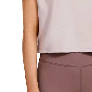 Camiseta Corta Transpirable para Mujer con Logotipo Personalizado, Ropa Deportiva, Moda Urbana - Product Image 5