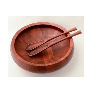 Tazón de Ensalada de Madera Artesanal, Duradero y Ecológico, para Servir Verduras Frescas, Frutas y Pan, con Decoración Moderna y Lujosa para el Hogar - Product Image 3